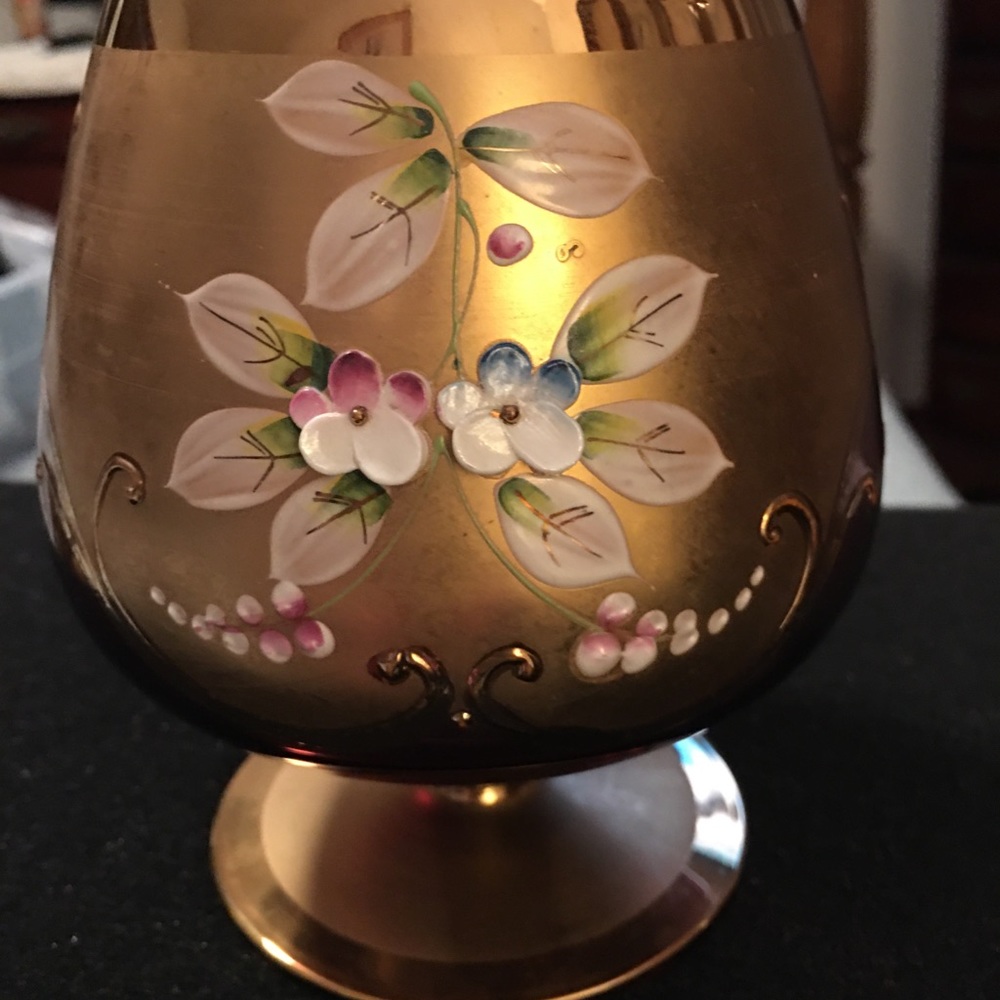 Czech Bohemian 24k glassware